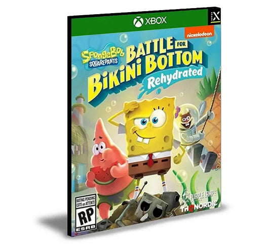 SPONGEBOB SQUAREPANTS BATTLE FOR BIKINI BOTTOM REHYDRATED Xbox One e Xbox Series X|S Mídia Digital