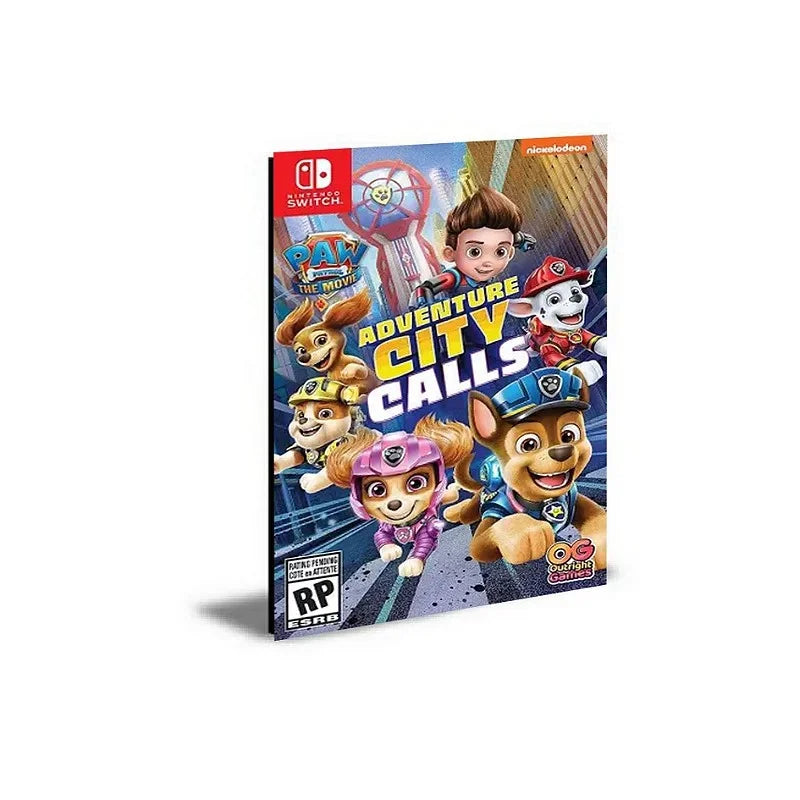 PAW Patrol The Movie Adventure City Calls Português Nintendo Switch Mídia Digital