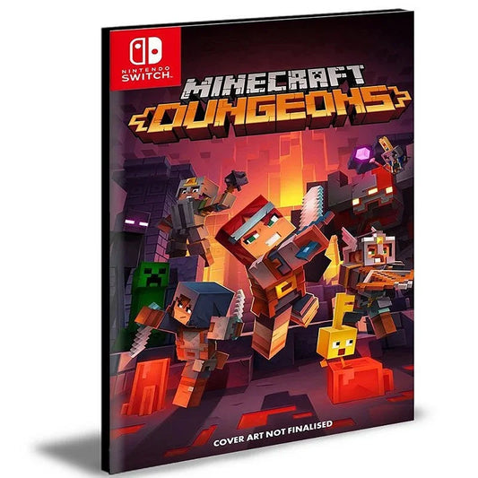Minecraft Dungeons Nintendo Switch Mídia Digital