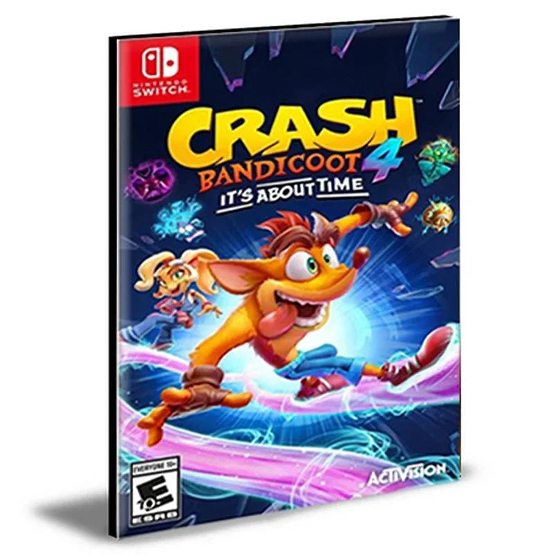 Crash Bandicoot 4 It’s About Time NINTENDO SWITCH Mídia Digital