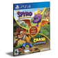 Pacote de jogo Spyro + Crash Remastered Ps4 e Ps5 Psn  Mídia Digital